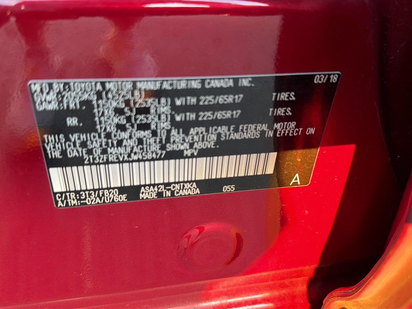 Used 2018 Ruby Flare Pearl Toyota LE image 39