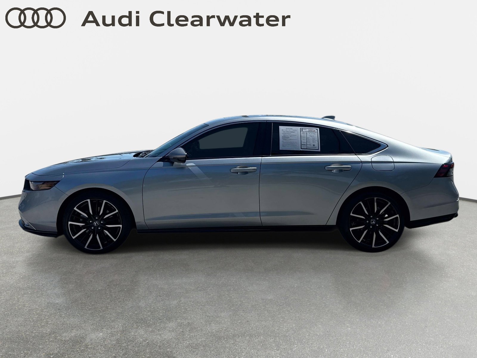 Solar Silver Metallic 2024 Honda Accord Hybrid Touring FWD Sedan Front-Wheel Drive Continuously Variable Transmission