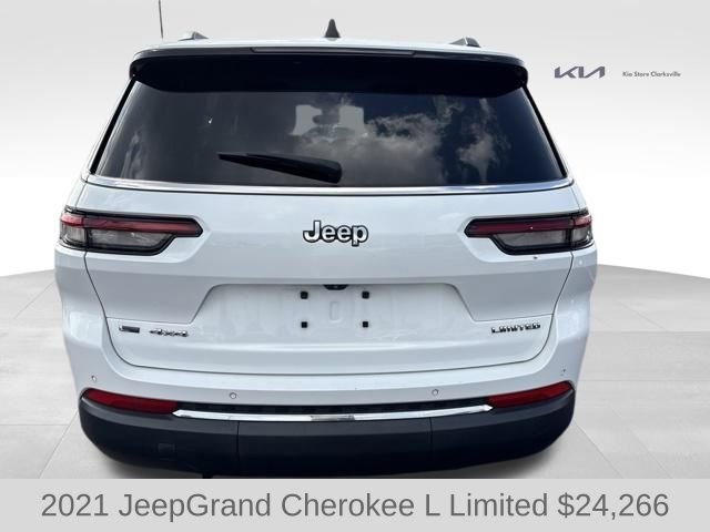 Used 2021 Bright White Clearcoat Jeep Limited image 7
