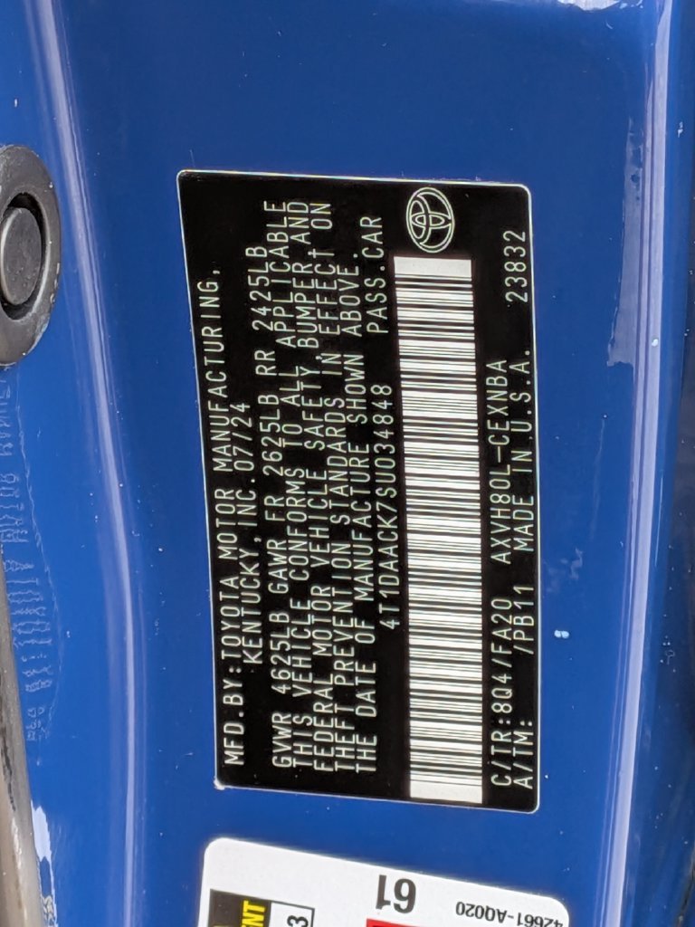 Used 2025 Blue Toyota LE image 39
