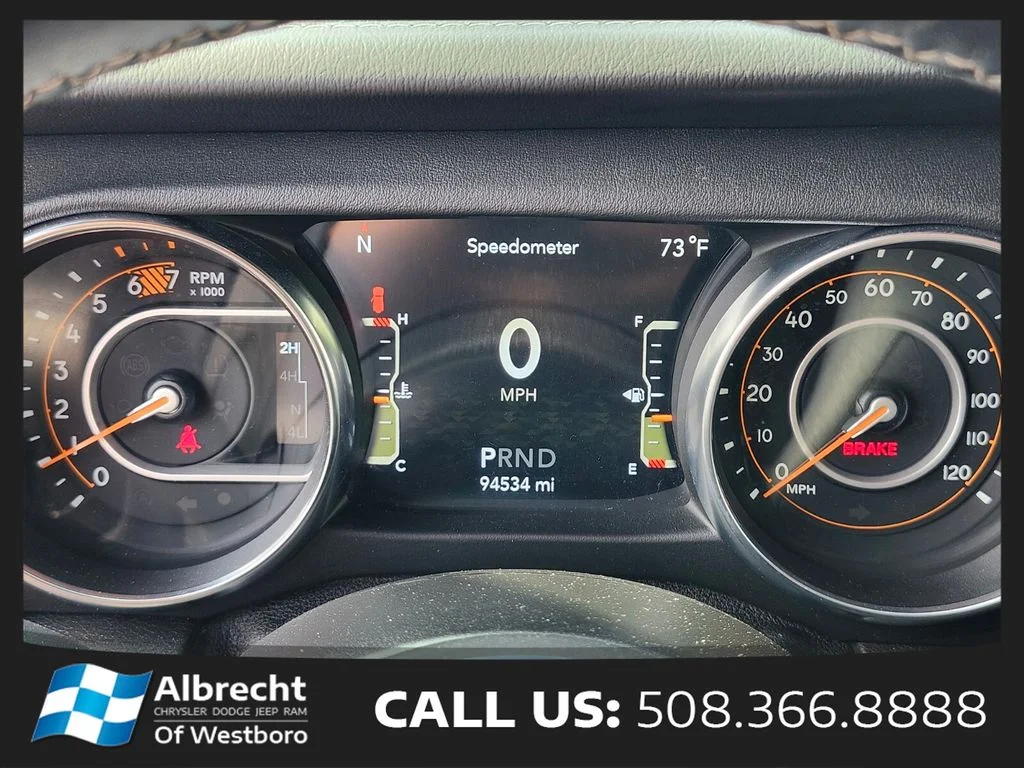 Used 2020 Orange Jeep Unlimited Sahara image 30