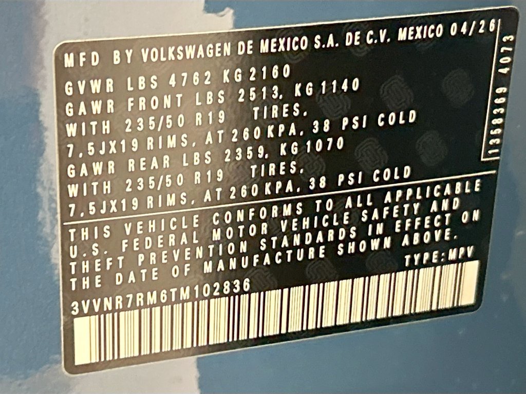New 2026 Blue Volkswagen SE image 33