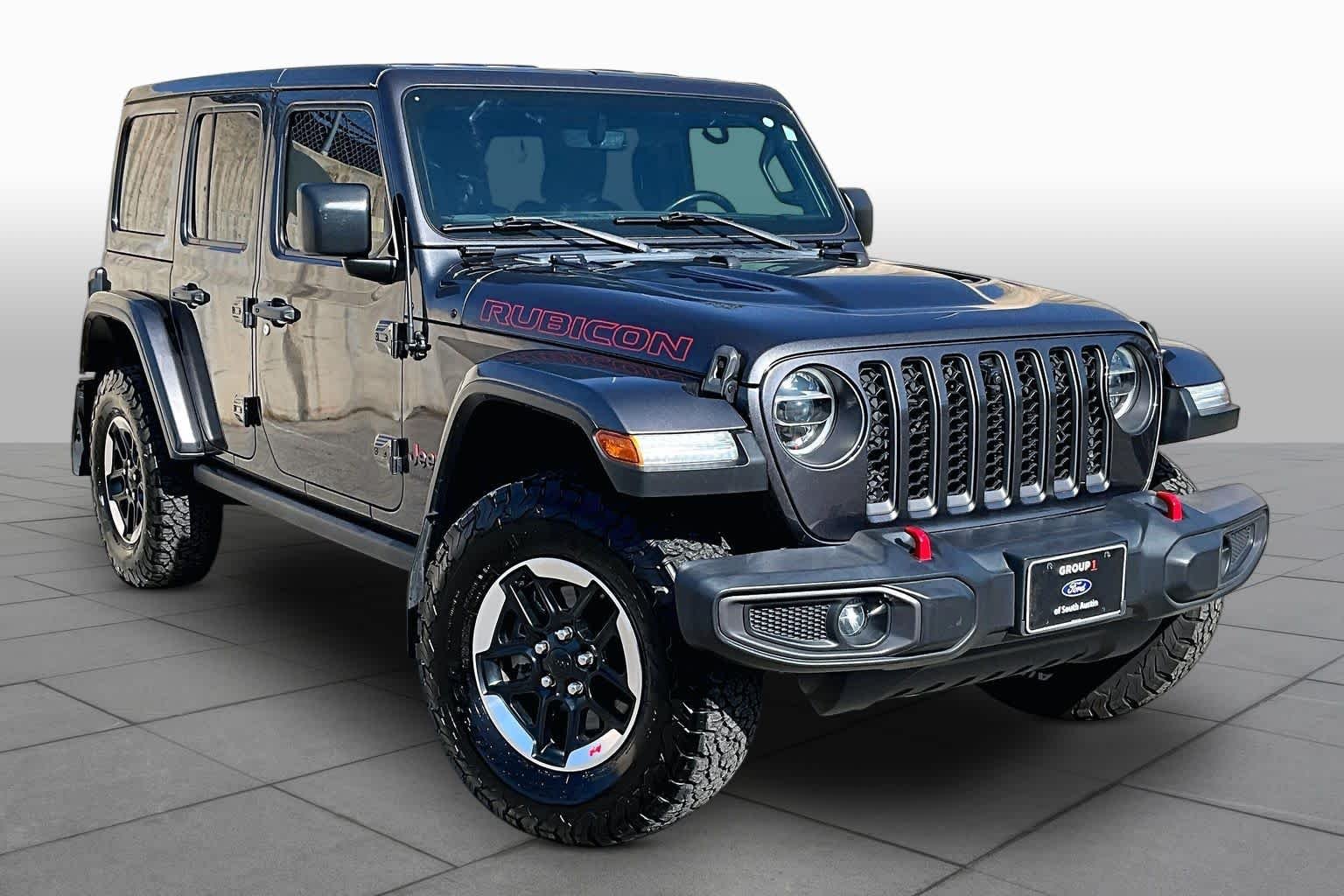 Used 2021 Granite Crystal Clearcoat Metallic Jeep Unlimited Rubicon image 3