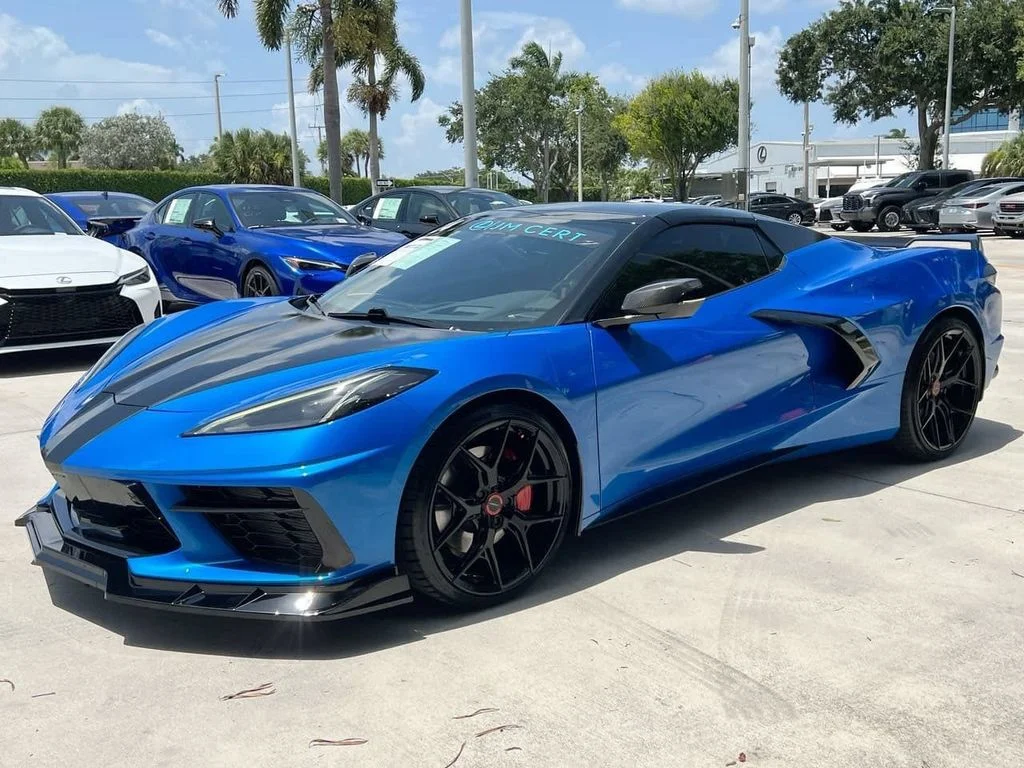 Used 2024 Riptide Blue Chevrolet Stingray image 3
