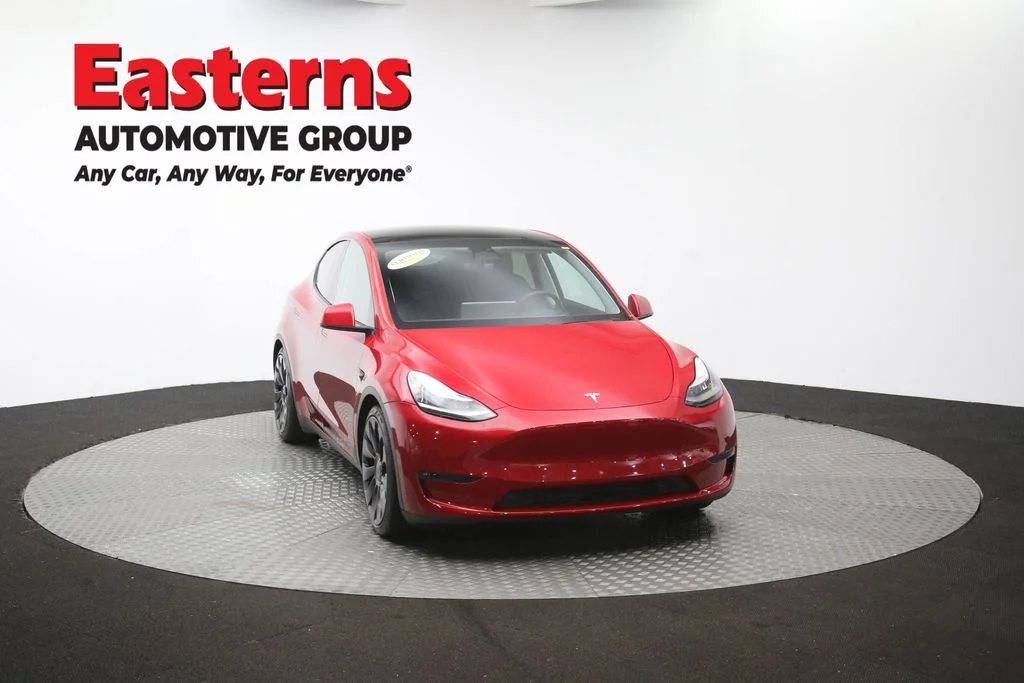 Used 2020 Red Tesla Performance image 46