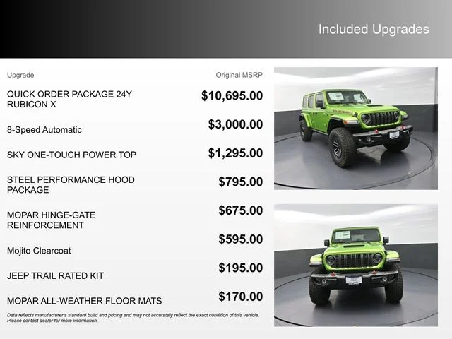 New 2026 Mojito Clear-Coat Exterior Paint Jeep Rubicon X image 4