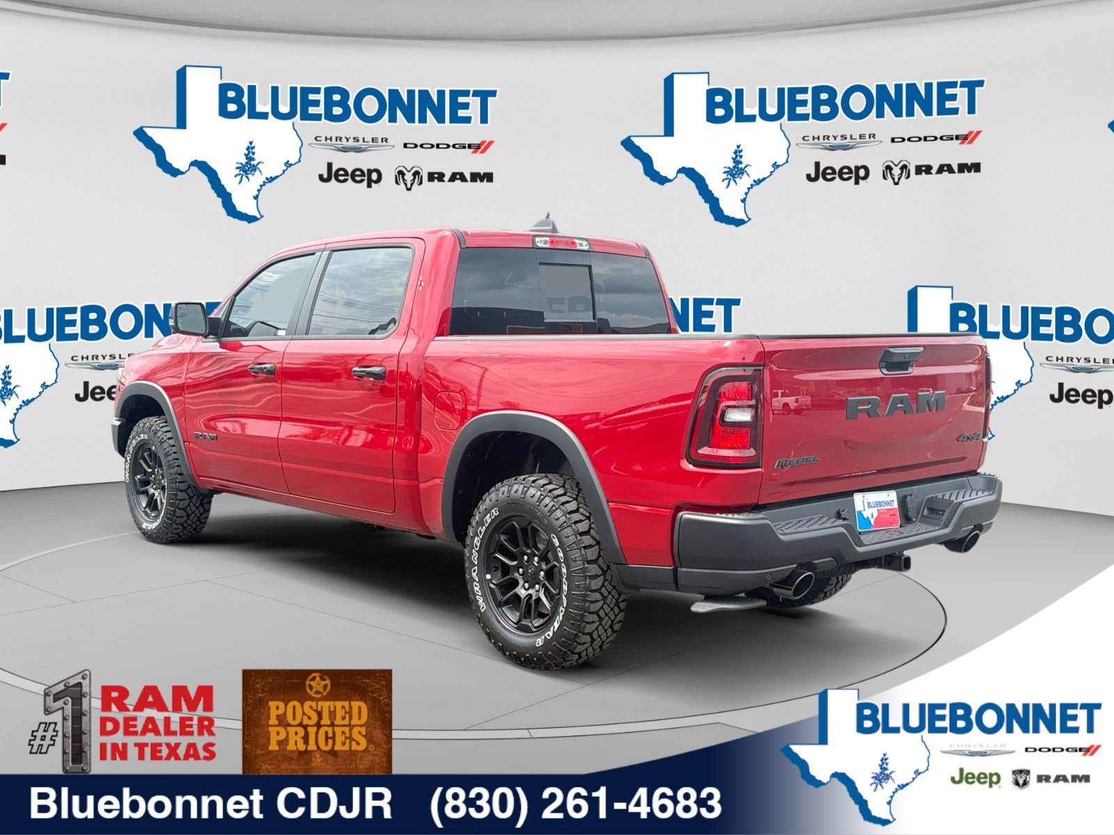 New 2027 Molten Red Pearl-Coat Exterior Paint RAM Rebel image 7