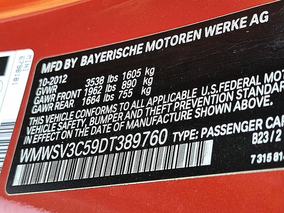 Used 2013 Spice Orange Metallic MINI S image 34