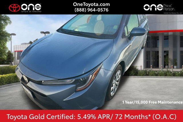 Certified Used 2023 Blue Toyota LE image 1