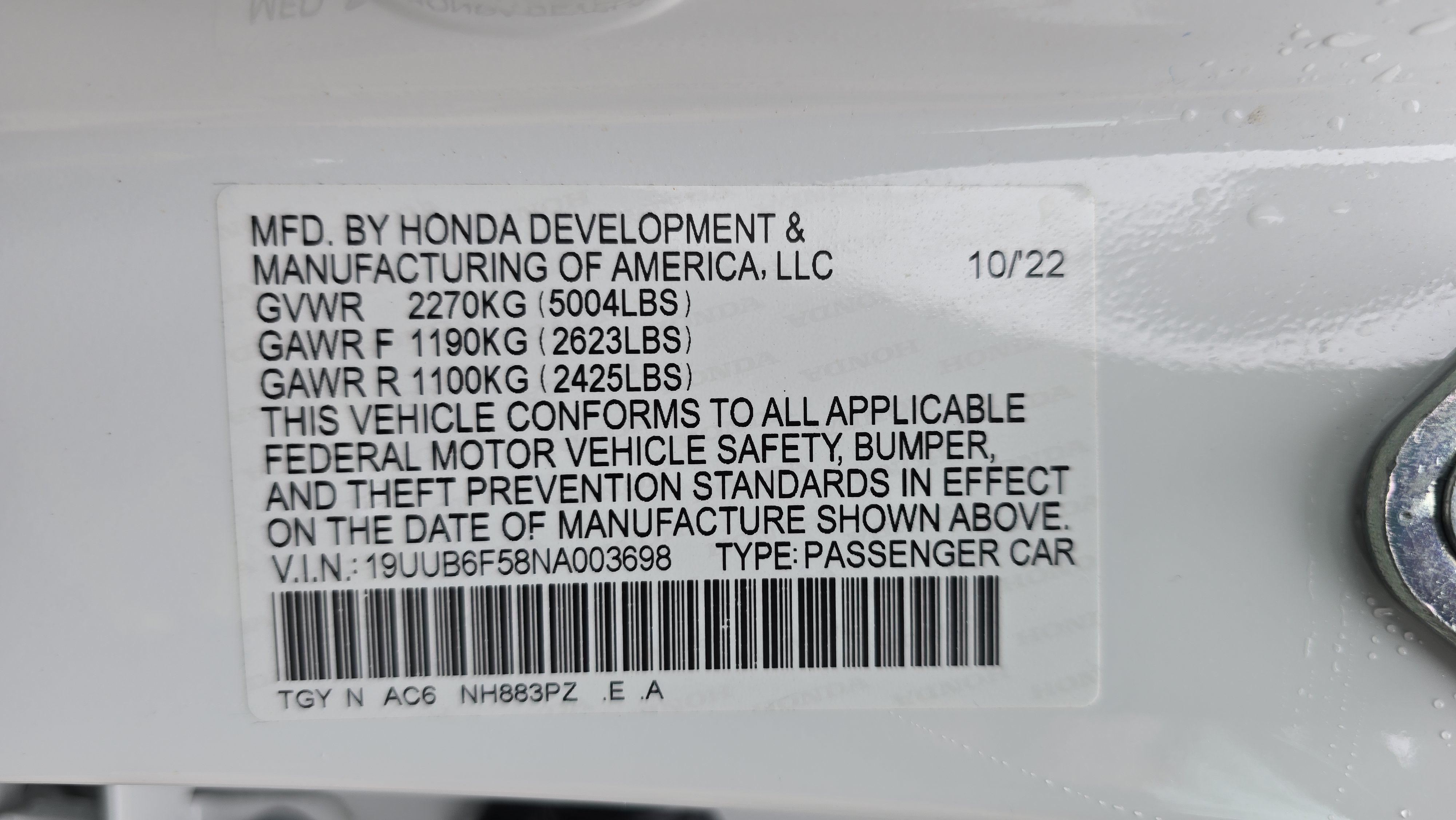 Used 2022 White Acura SH-AWD w/A-Spec Package image 31