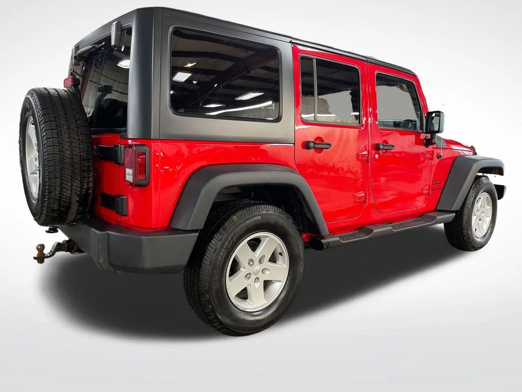 Used 2018 Red Jeep Unlimited Sport image 5