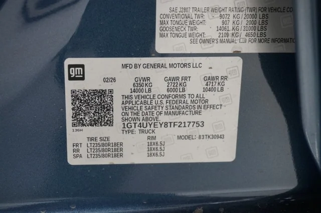 New 2026 Downpour Metallic GMC Denali Ultimate DRW image 38