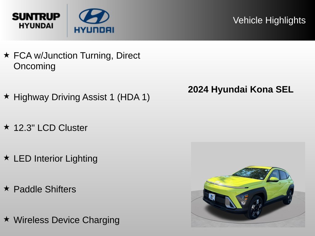 Used 2024 Neoteric Yellow Hyundai SEL image 23