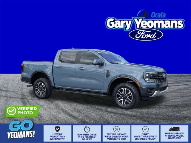 Used 2024 Azure Gray Metallic Ford Lariat image 1