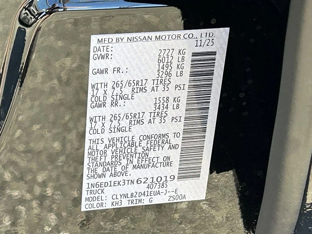 New 2026 Super Black Nissan SV image 21