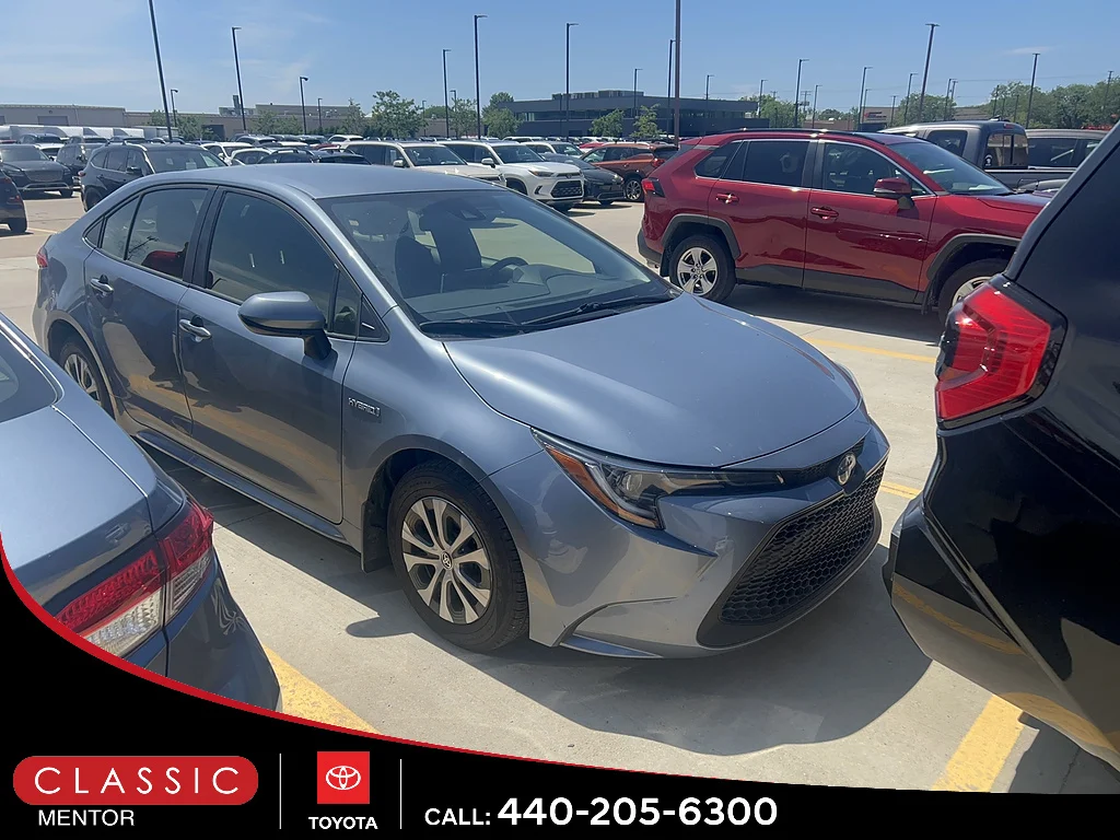 Used 2021 Celestite Gray Metallic Toyota LE 4dr Sedan image 4