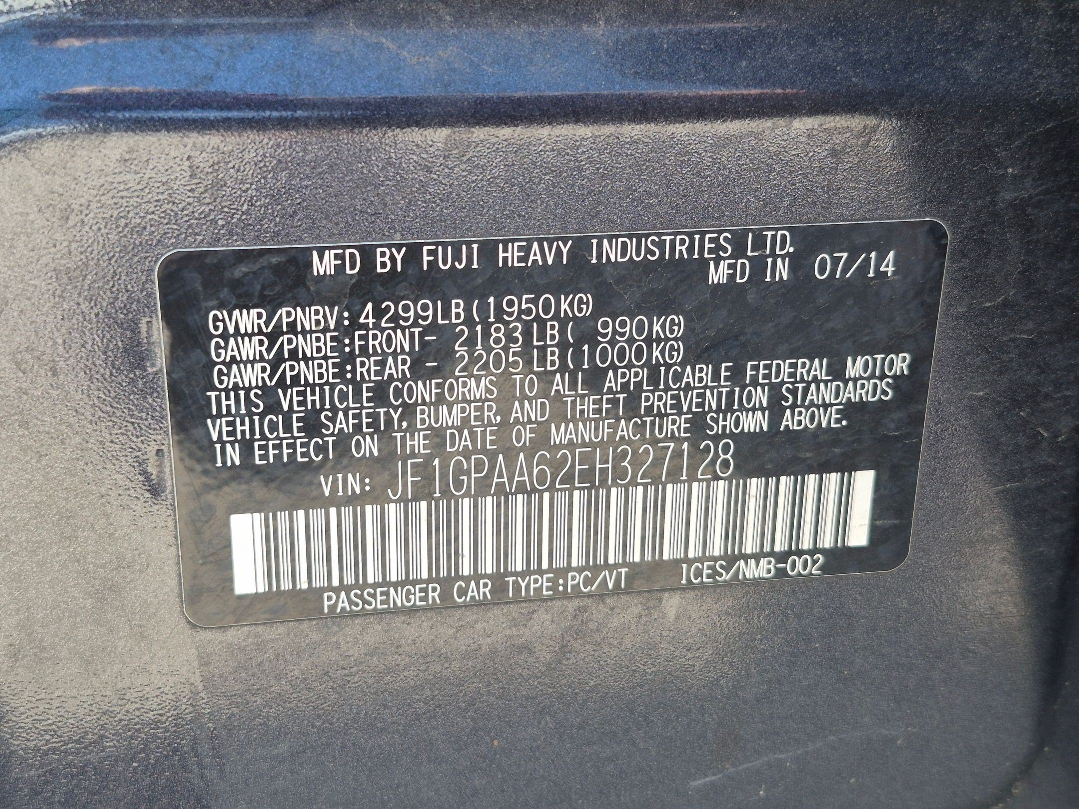 Used 2014 Dark Gray Metallic Subaru 2.0i image 33