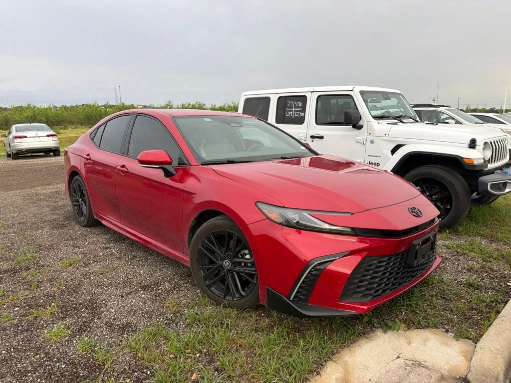 Used 2025 Red Toyota SE image 2