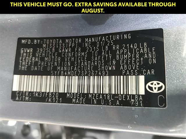 Used 2025 Gray Toyota LE image 5