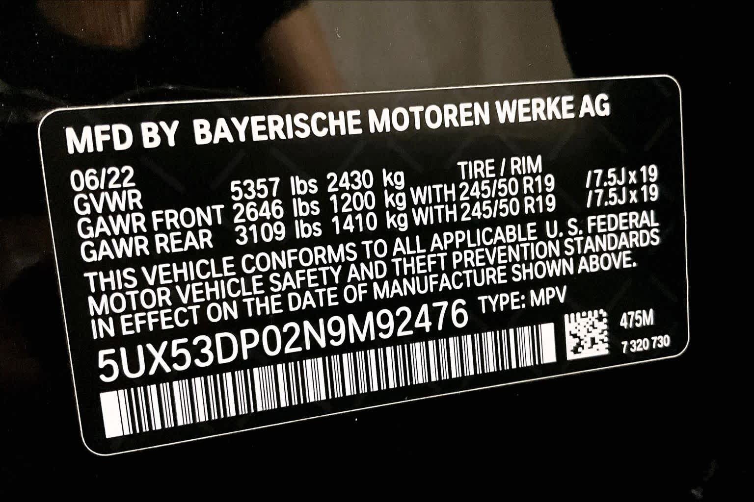 Used 2022 Black Sapphire Metallic BMW xDrive30i image 33