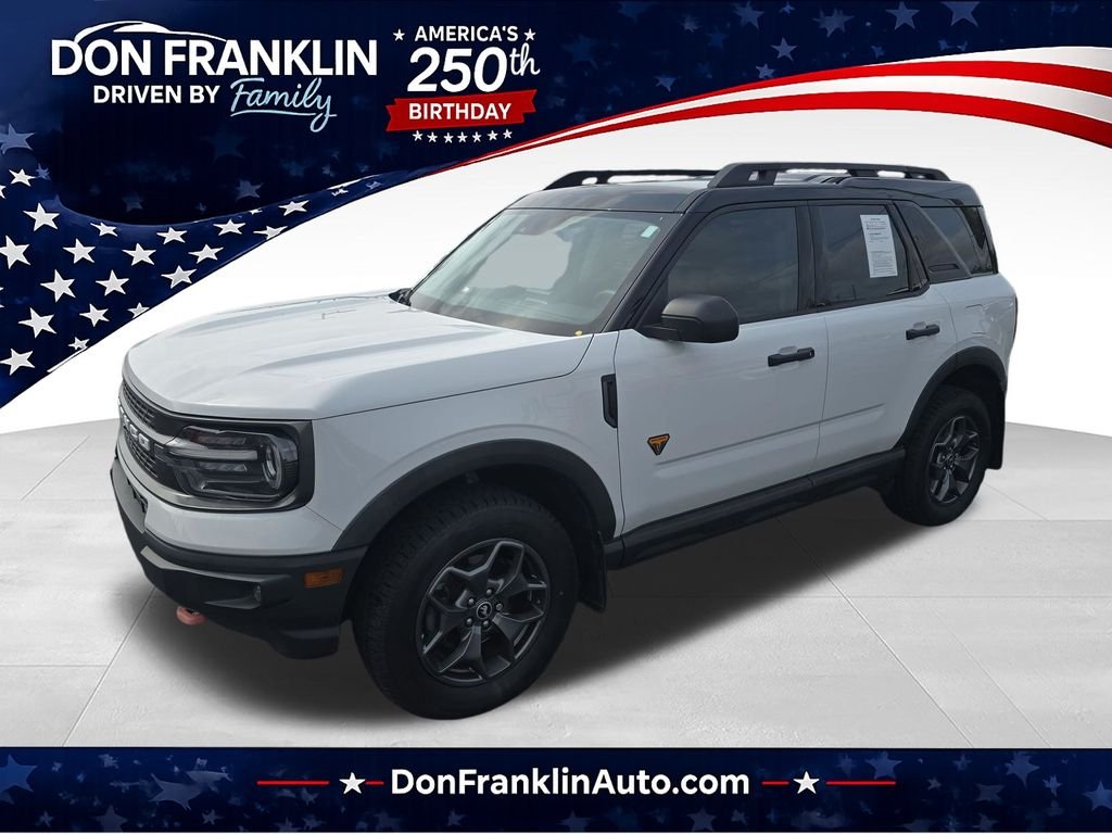 Used 2021 White Ford Badlands image 1