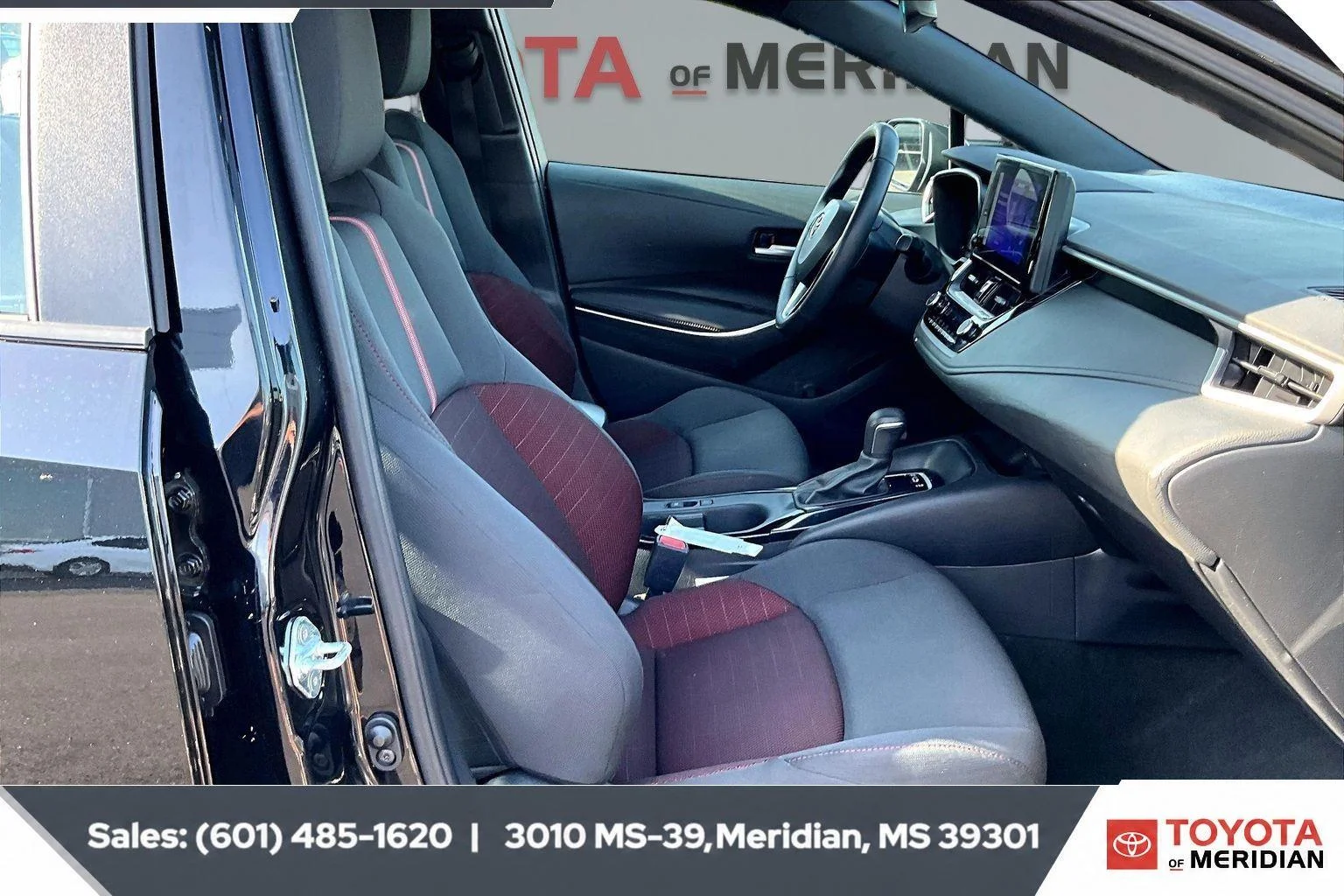 Used 2023 Midnight Black Metallic Toyota SE image 6