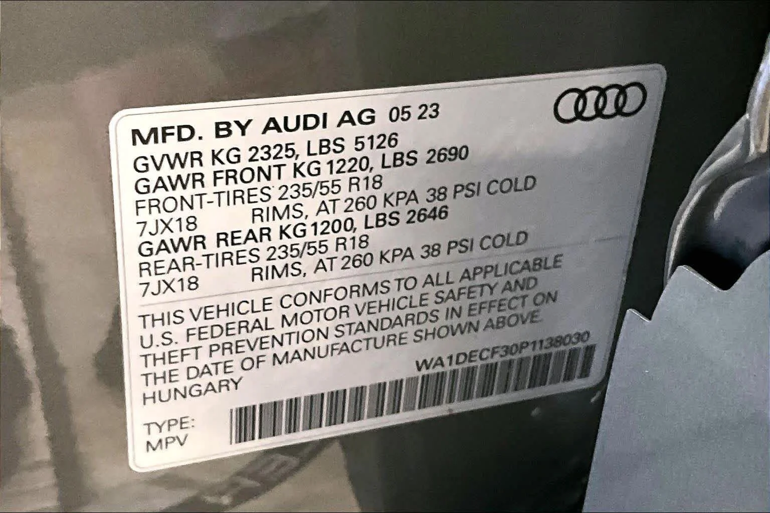 Certified Used 2023 Chronos Gray Metallic Audi S line Premium image 34