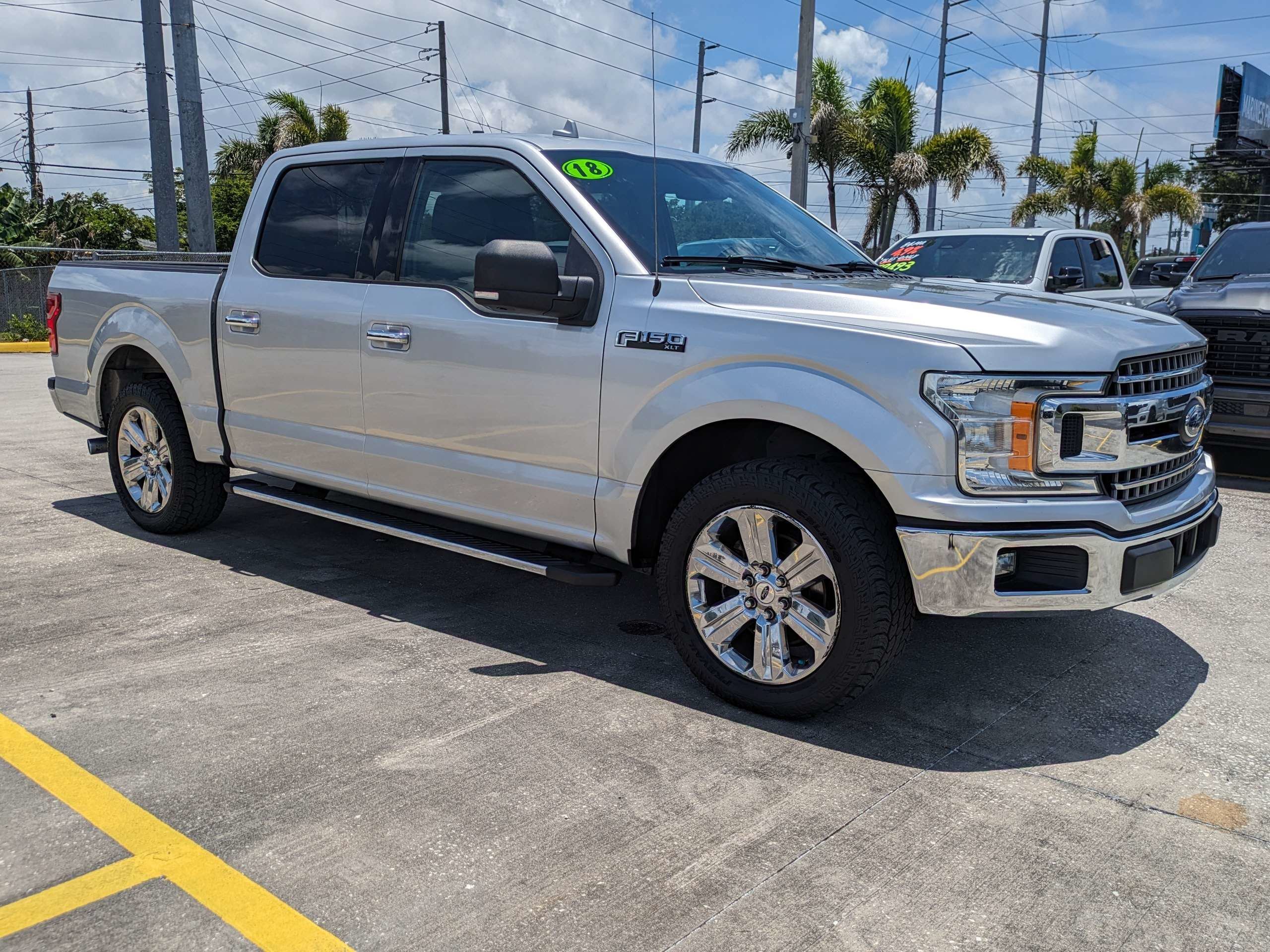 Used 2018 Ford F-150 XLT with VIN 1FTEW1CPXJFD02140 for sale in Seminole, FL