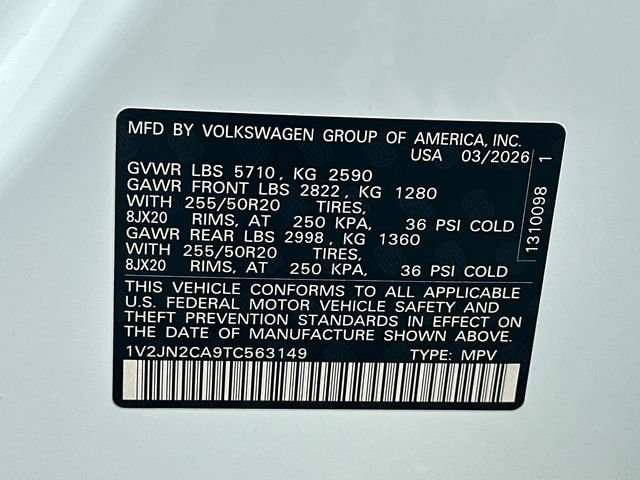 New 2026 White/off-white Volkswagen 2.0T SE w/Technology image 39