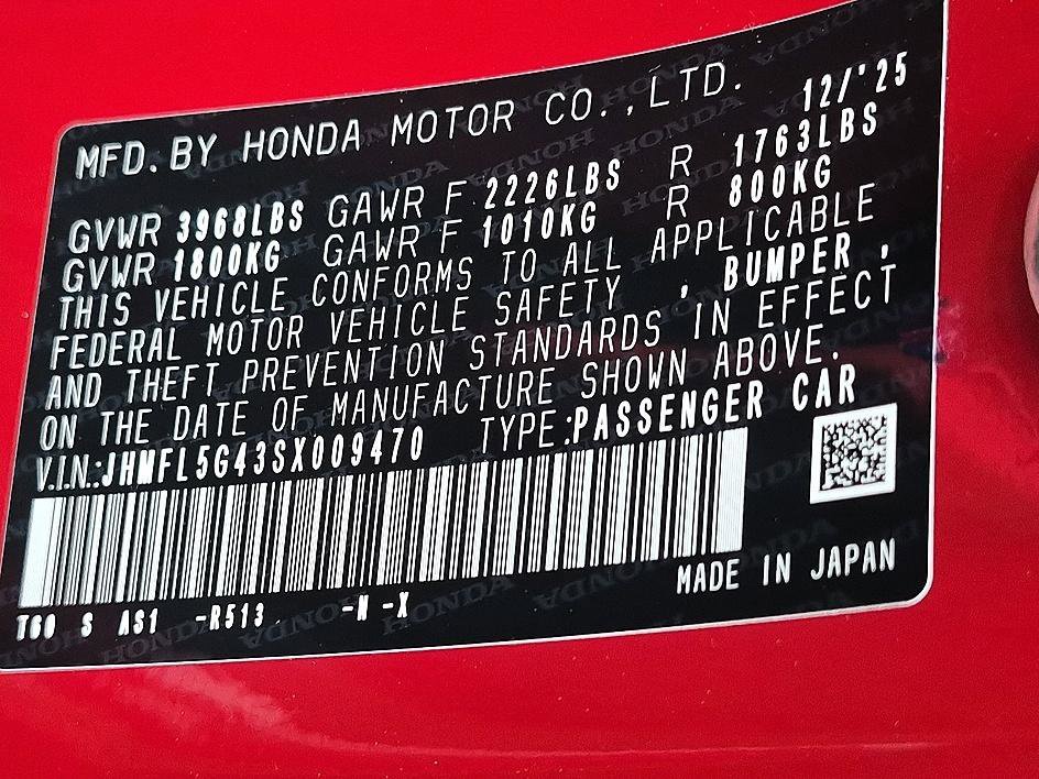 Used 2025 RALLYE RED Honda TYPER image 37