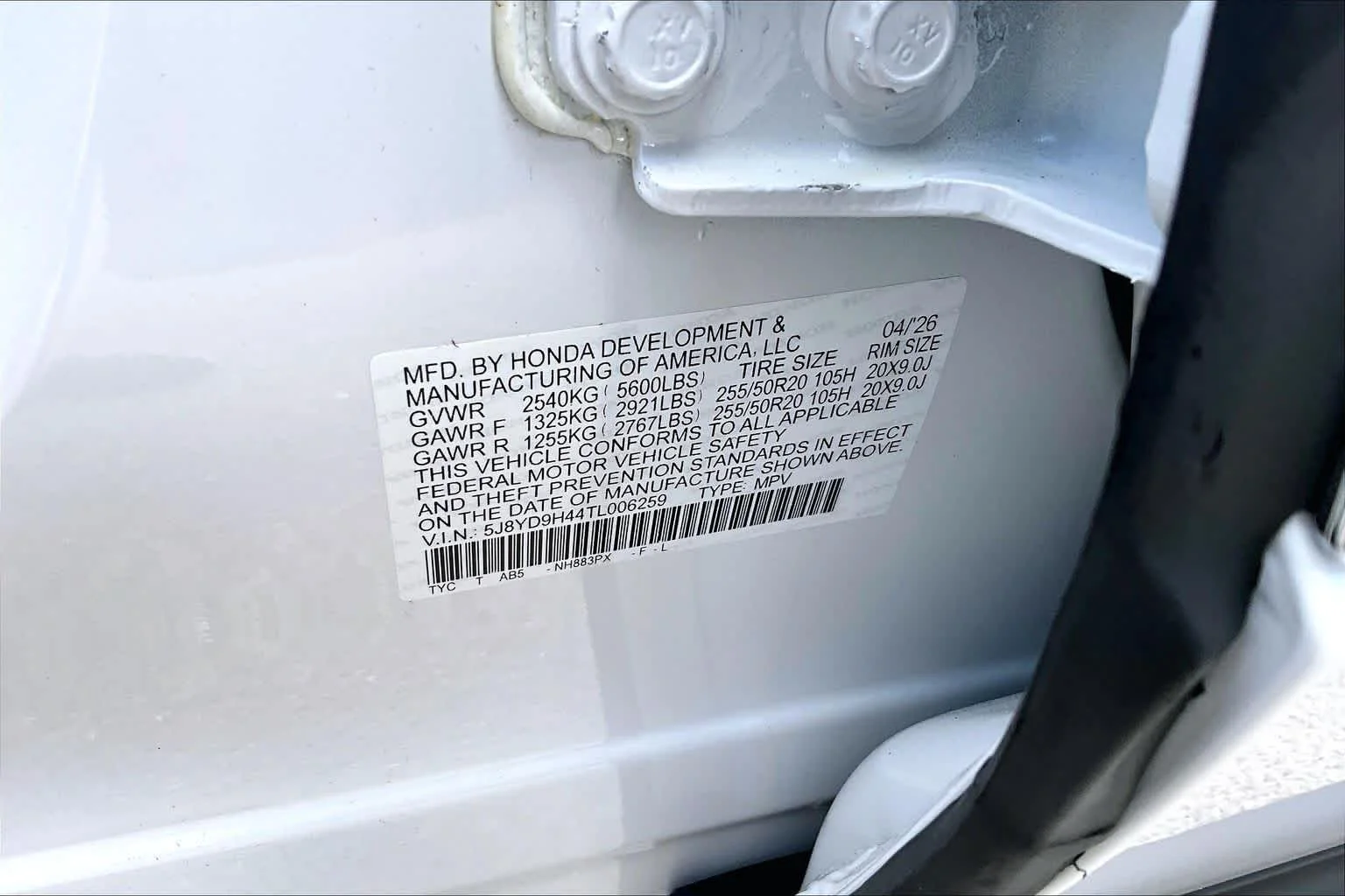 New 2026 Platinum White Pearl Acura w/Technology Package image 22