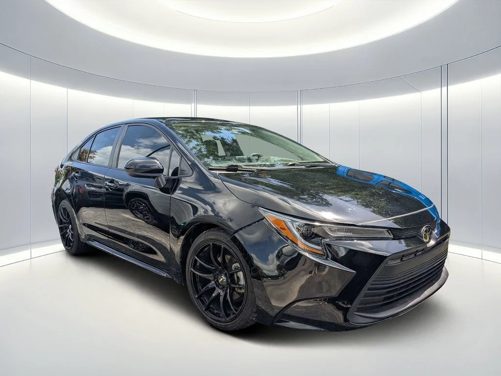 Certified Used 2025 Black Toyota LE image 1