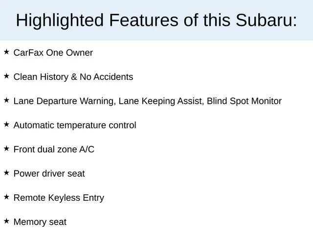 Used 2019 Blue Subaru 2.5i image 2