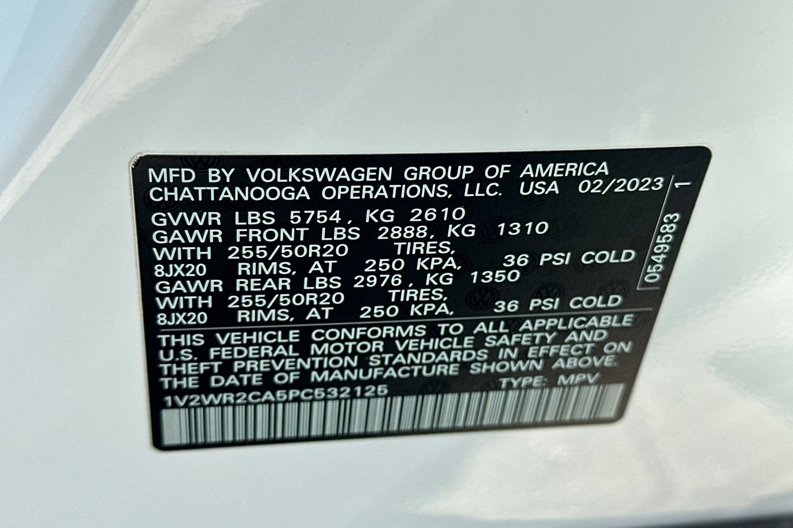 Certified Used 2023 Pure White Volkswagen 3.6L V6 SE w/Technology image 29