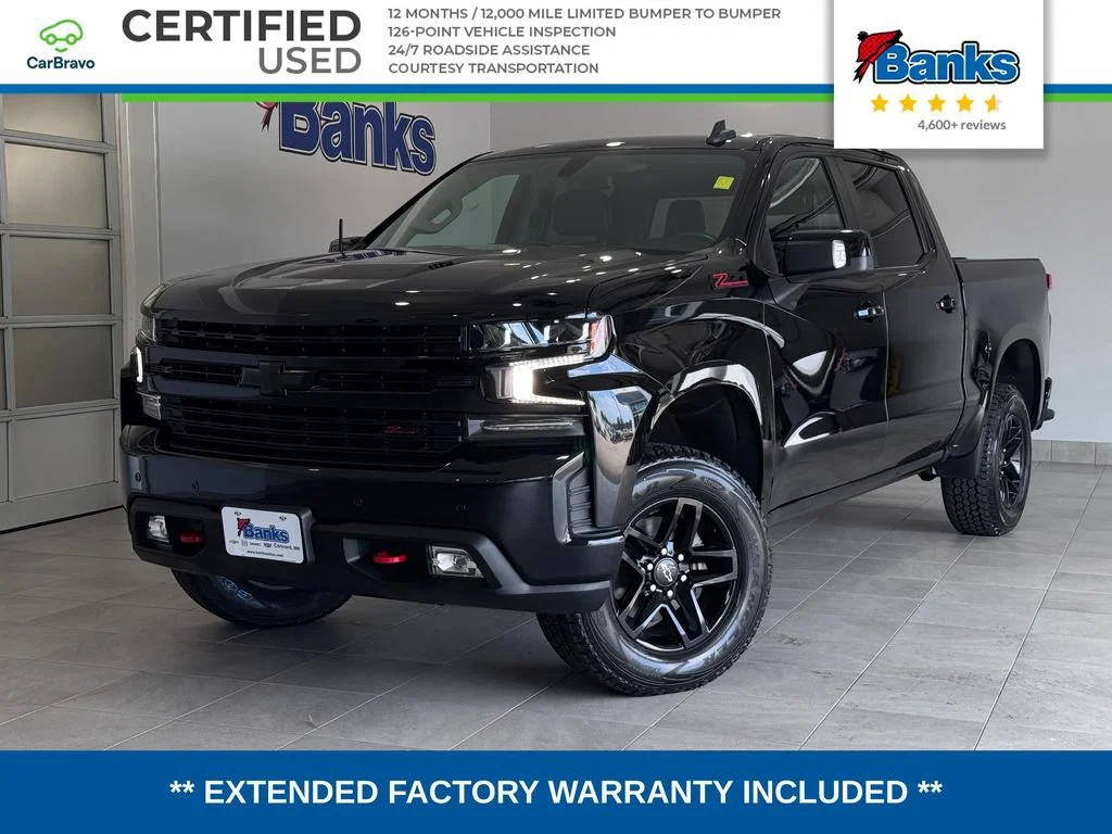 Certified Used 2021 BLACK Chevrolet LT Trail Boss image 1