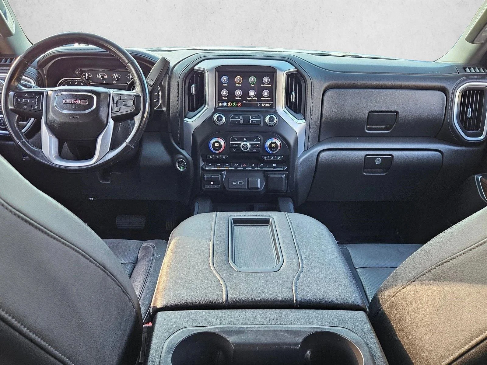 Used 2019 White Frost Tricoat GMC SLT image 19