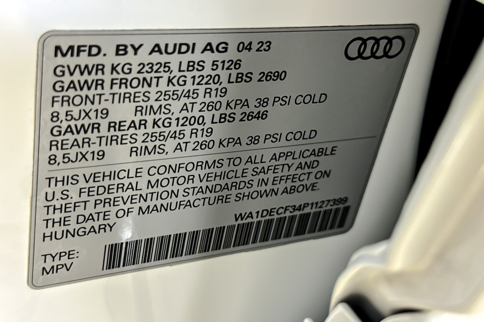 Used 2023 Ibis White Audi S line Premium 45 TFSI quattro image 26