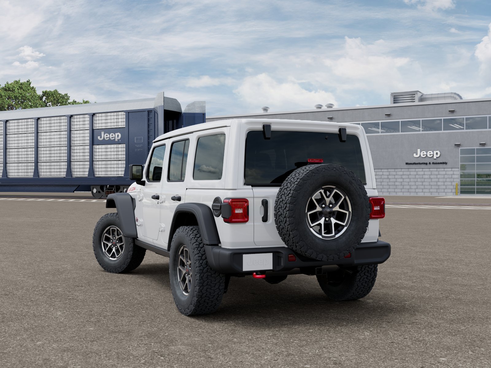 New 2026 Bright White Clear-Coat Exterior Paint Jeep Rubicon image 3