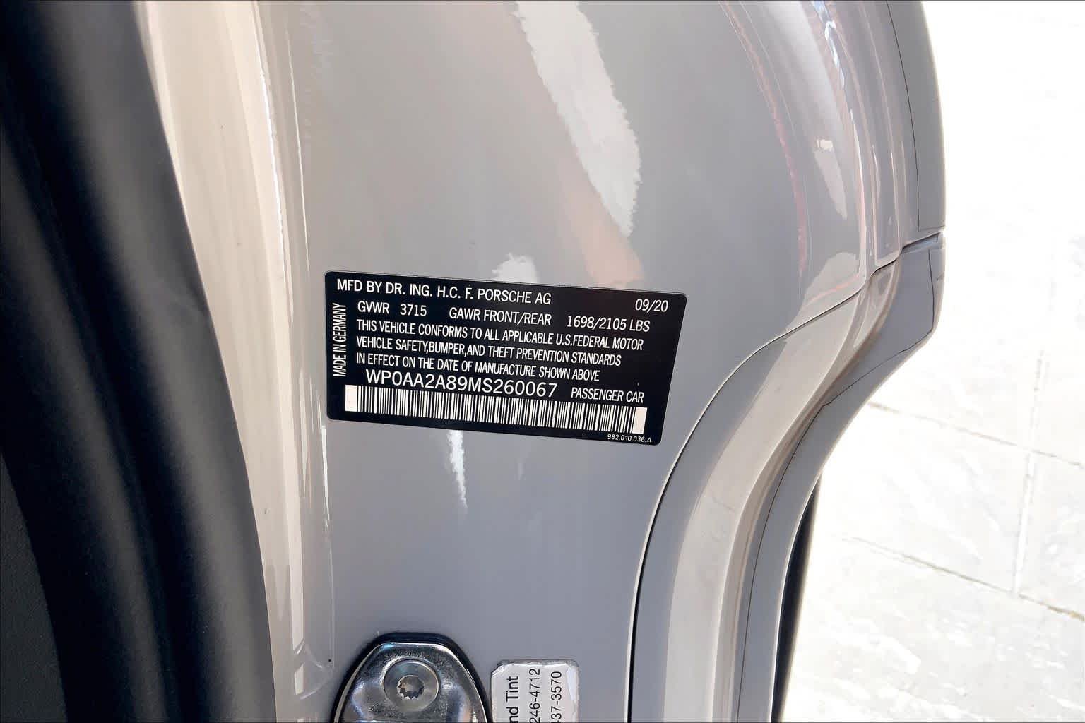 Used 2021 Chalk Porsche  image 28