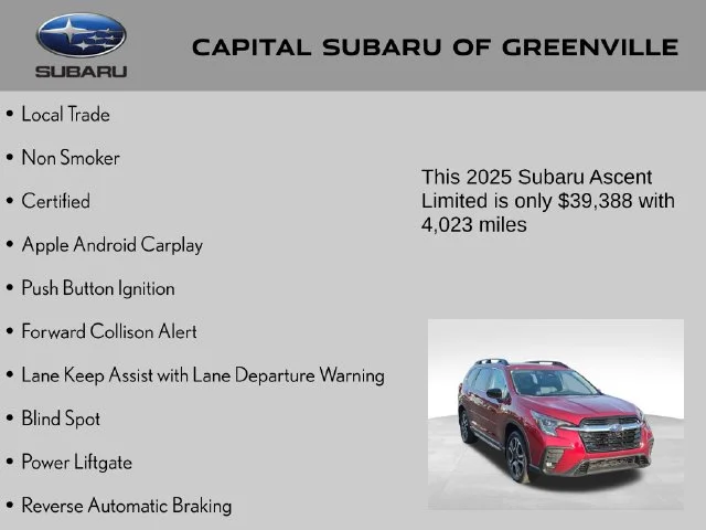 Used 2025 Red Subaru Limited image 9