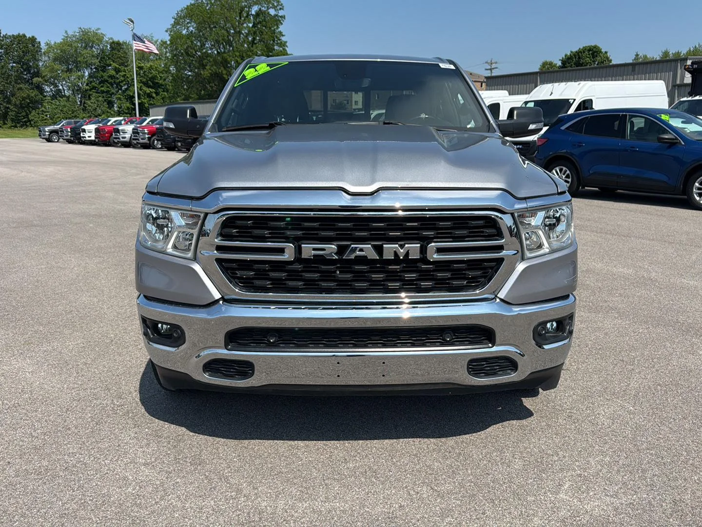 Used 2022 Billet Silver Metallic Clearcoat Ram Big Horn image 12