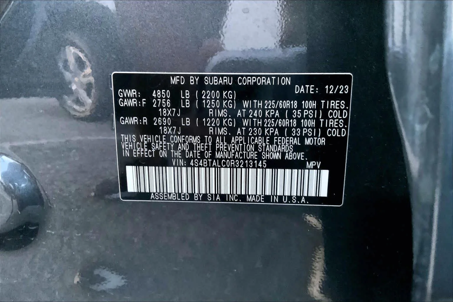 Used 2024 Magnetite Gray Metallic Subaru Onyx Edition image 29