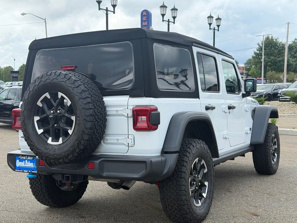 Used 2024 White Jeep Rubicon 4xe image 5