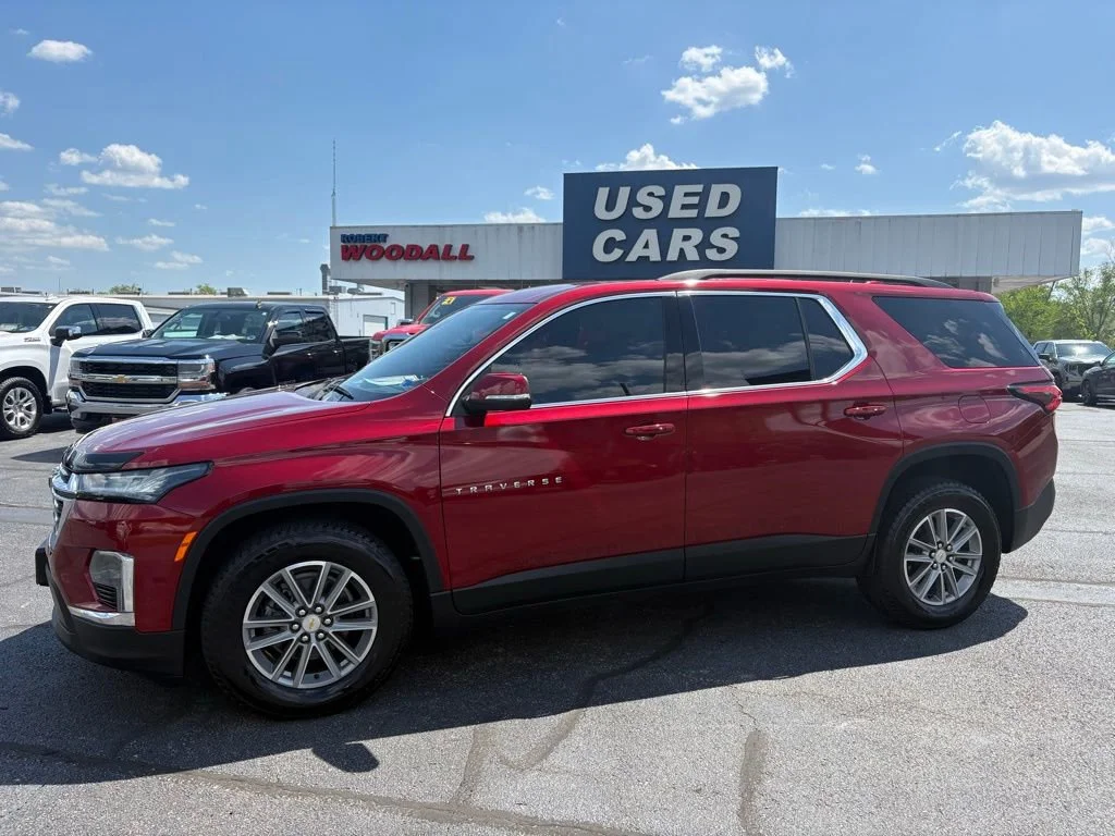 Used 2022 Cherry Red Tintcoat Chevrolet LT Cloth image 3