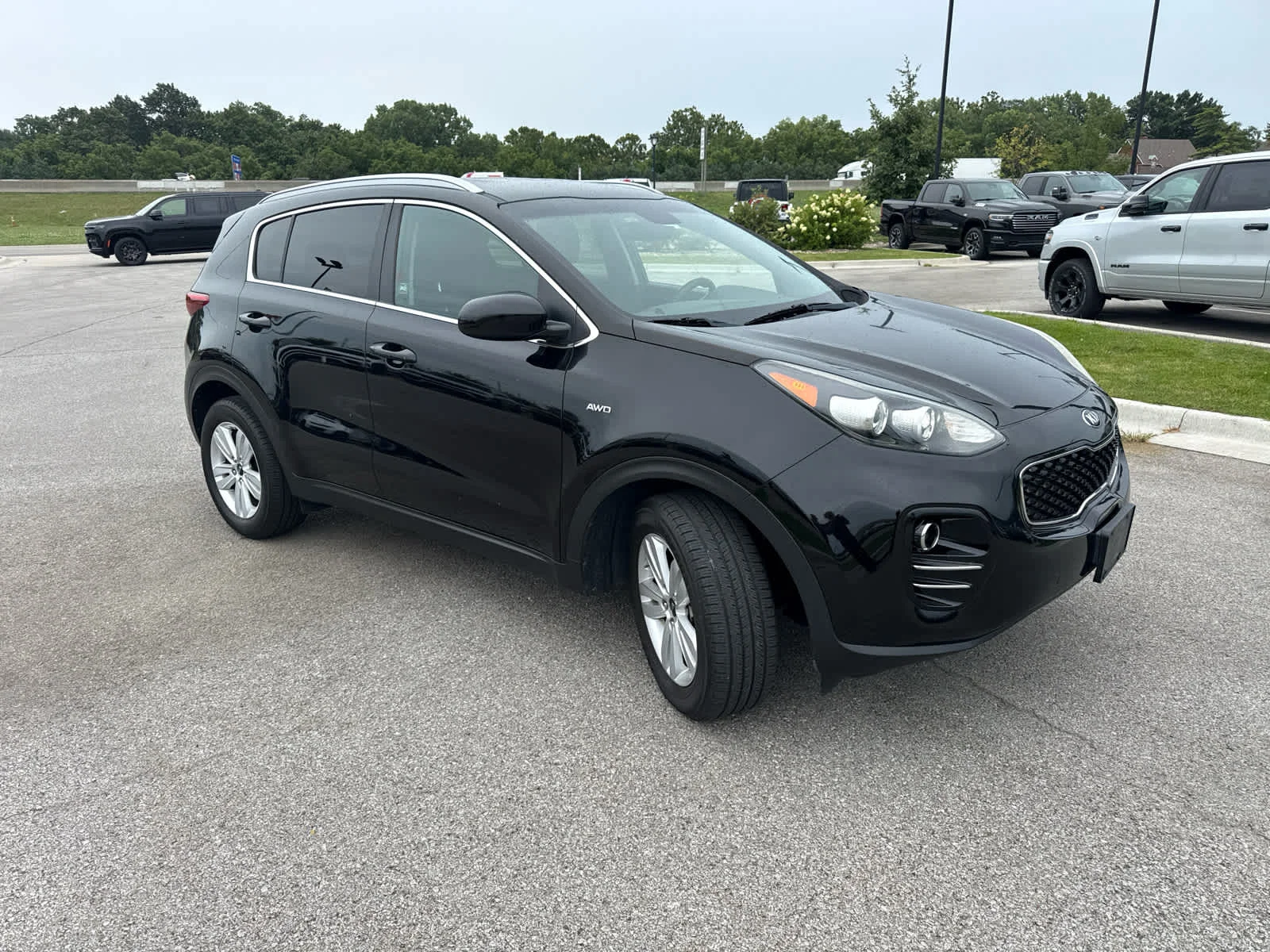 Used 2018 Black Cherry Kia LX image 3