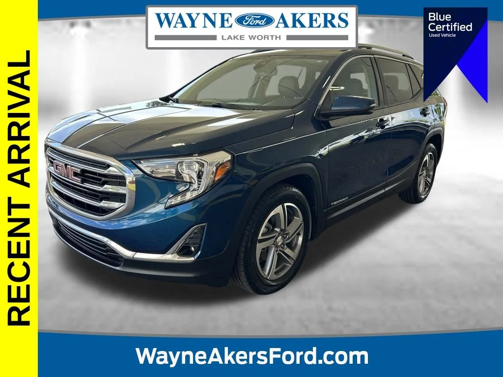 Used 2020 Emerald Metallic GMC SLT image 1