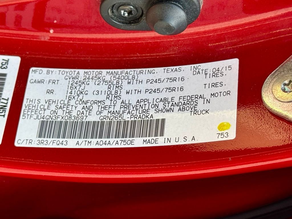 Used 2015 Red Toyota PreRunner image 24