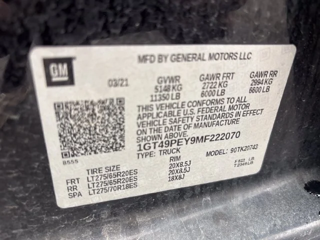 Used 2021 ONYX BLACK GMC AT4 image 18