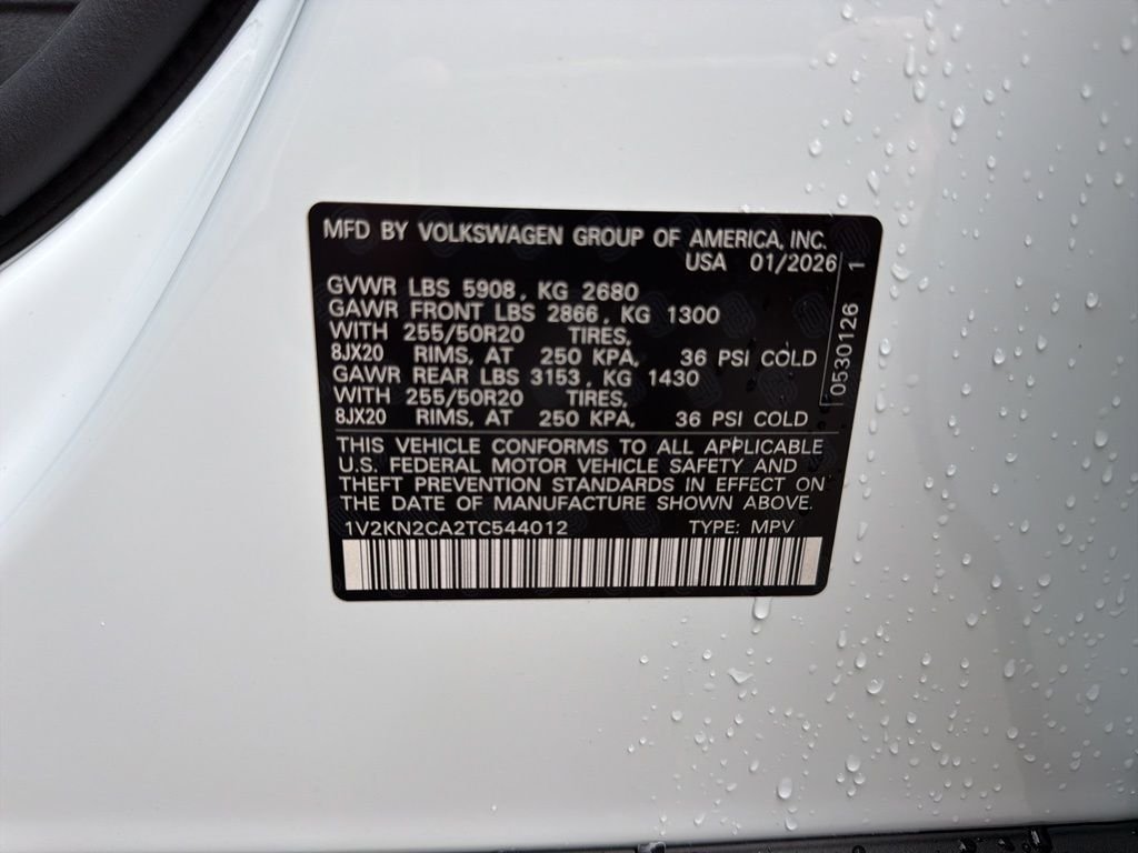 New 2026 Opal White Pearl Volkswagen SE w/Technology image 27