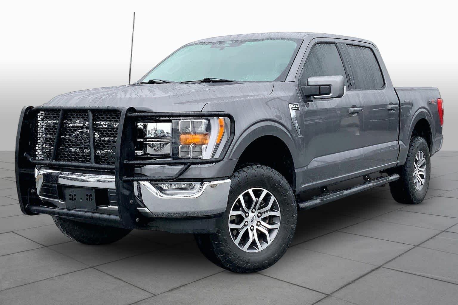 Used 2022 Light Blue Clearcoat Metallic Ford LARIAT image 2